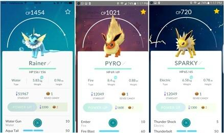 Pokemon Go精灵宝可梦Go伊布的哪种进化更厉害