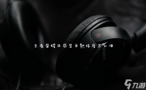 王者荣耀开局显示熟练度怎么调
