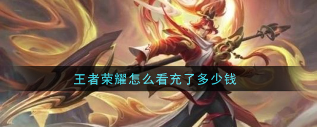 王者荣耀怎么看充了多少钱