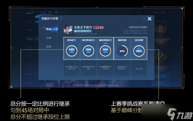 王者荣耀s40战力系统调整了什么