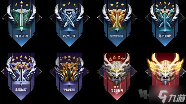 王者荣耀的段位等级怎么划分 王者荣耀排位等级排序表2024最新一览